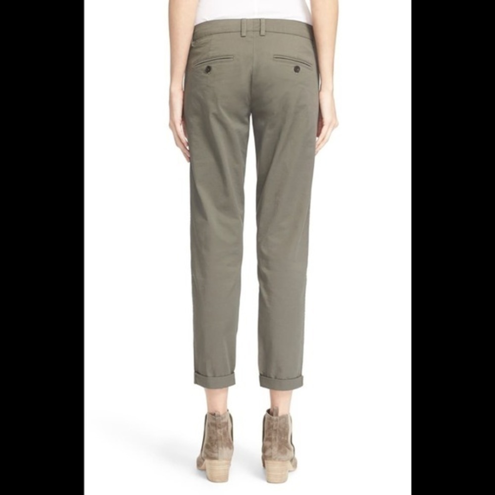 NWT Vince Stretch Cotton Boyfriend Trousers Sz 8 - Picture 3 of 6